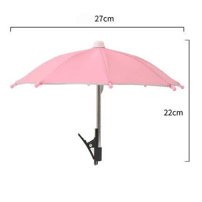Mobile Phone Sunshade Small Umbrella Mobile Phone Holder Outdoor Portable Cover Sunshade Holder Mobile Phone Holder Accessories