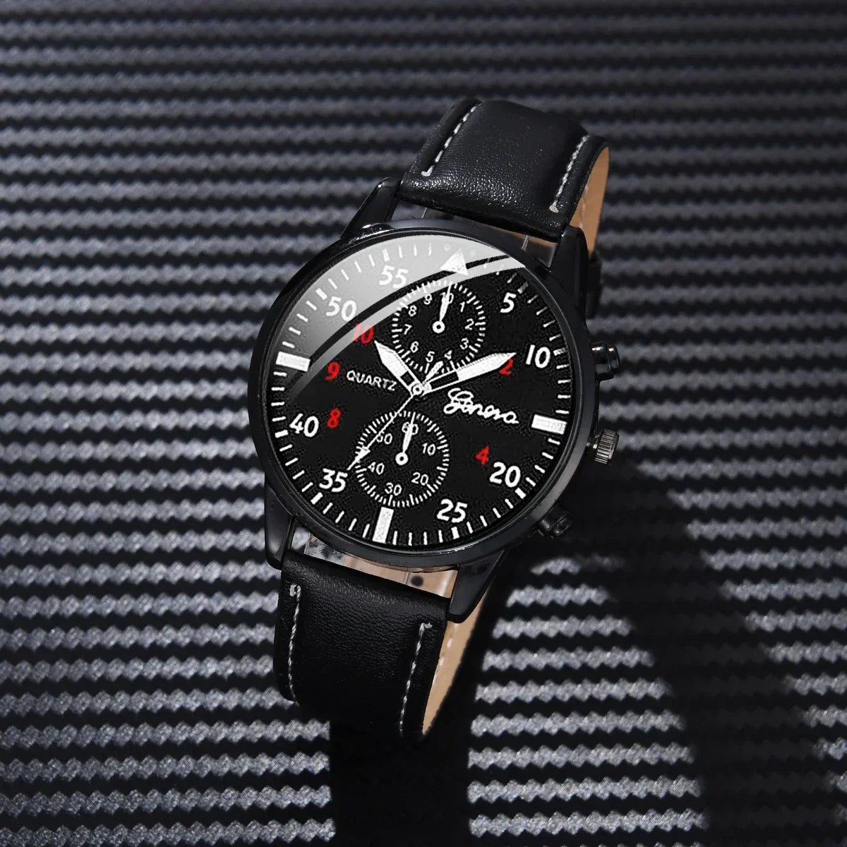 4/2/1pcs Men Sports Watches Set Man Business Quartz Wristwatch Luxury Brown Leather Bracelet Men Casual Clock Watch（NO Box）