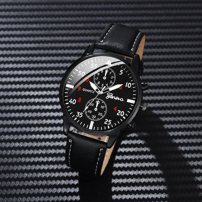 4/2/1pcs Men Sports Watches Set Man Business Quartz Wristwatch Luxury Brown Leather Bracelet Men Casual Clock Watch（NO Box）
