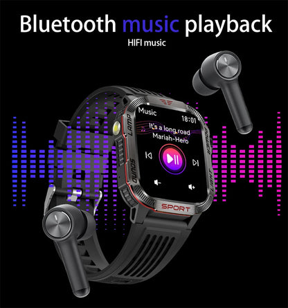 New Military GPS Smart Watch Men Flashlight Compass Waterproof 600mAh Battery Outdoor Sport Tracker Bluetooth Call Smartwatch