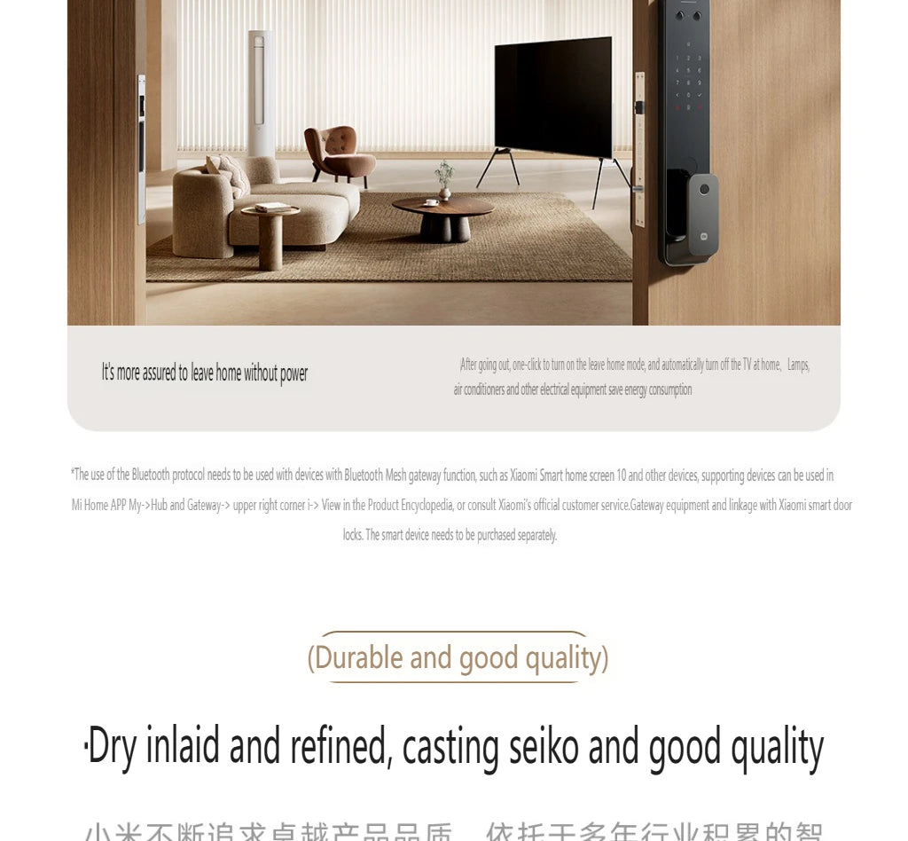 2025 Xiaomi Smart Door Lock 2 Cat Eye Visual Screen Fingerprint Bluetooth NFC Unlock For MiHome Push-pull Lock With Camera