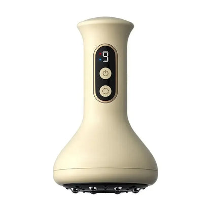 USB Rechargeable Abdominal Massager for Hot Compress and Adjustable Guasha Cupping Intensity Arm and Leg Massage Handheld
