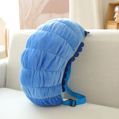 Simulation Insect Backpack Plush Toys Beetle Soft Stuffed Cartoon Watermelon Worm Animal Toy Creative Gift for Children Kids