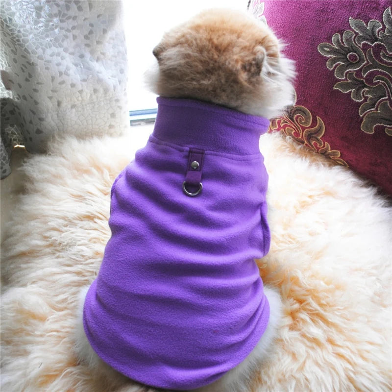 Pet Autumn Winter Warm European American Fleece Vest Costume Dog Cat Coat Waistcoat Puppy Fashion Jacket Breathable Clothes