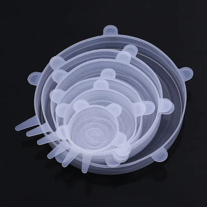 Reusable Silicone Cover Stretch Lids Airtight Food Wrap Covers Keeping Fresh Seal Bowl Stretchy Wrap Cover Kitchen Cookware