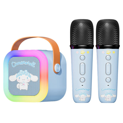 Sanrio Bluetooth Speakers ML07 Karaoke Machine Portable Speakers Bluetooth with Mic LED Light Machine Home Family Singing Gift