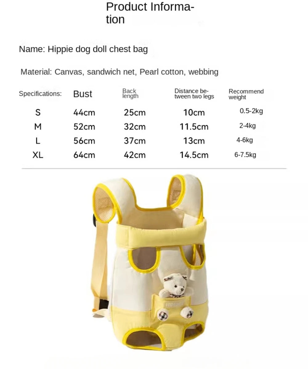 Pet Dog Hand Bag Carrier For Dogs Portable Four-legged Puppy Straddle Packs Shoulder Bag Vest Traction Rope For Yorkshire