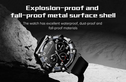 PG666 Bluetooth Call Smart Watch Men Outdoor Rugged Sport Fitness Tracker Smartwatch Heart Rate Blood Pressure Oxygen Monitor