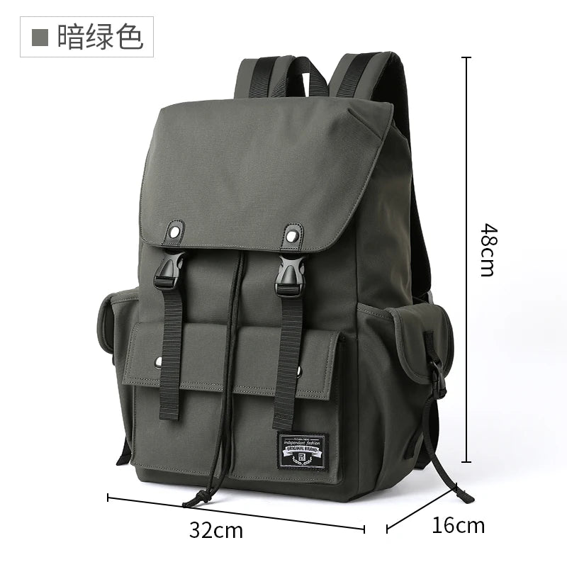 Fashion Waterproof Large Capacity Drawstring Backpack for Men Oxford Durable Travel College Student Laptop School Bag Bookbag