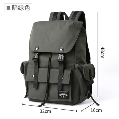 Fashion Waterproof Large Capacity Drawstring Backpack for Men Oxford Durable Travel College Student Laptop School Bag Bookbag