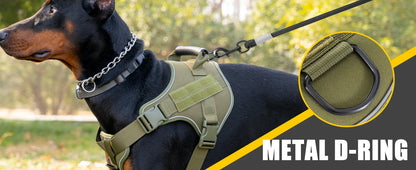 Tactical Dog Harness Pet Doberman Pinscher Pet Training Vest Dog Harness for Small Medium Large Dogs Explosion Proof