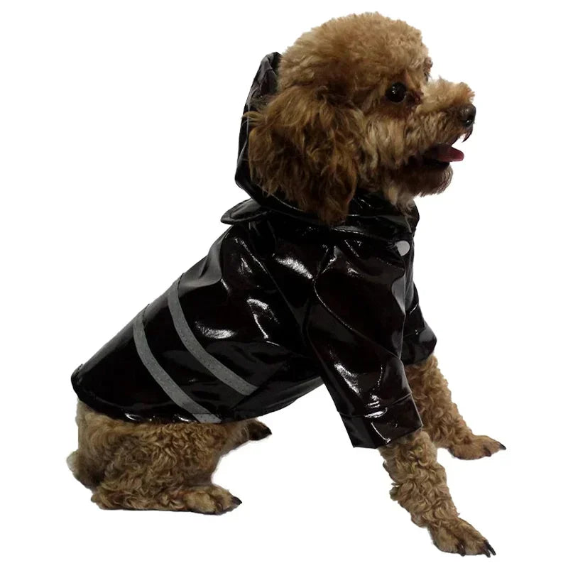 Small Dog Raincoat Reflective Waterproof Windproof Pet Dog Coat Puppy Cats Raincoat Chihuahua Bulldog Pets Cape Poncho Clothes