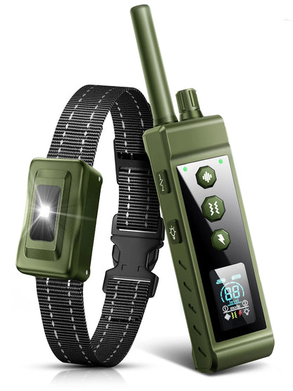 3280Ft Electric Dog Training Collar Remote Control Waterproof Pet BehaviorFor 5-120lbs Puppy With  Vibration Shock
