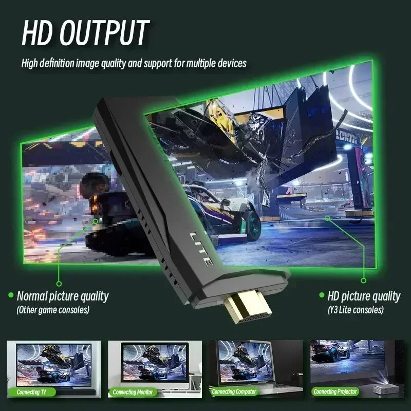 New stylish adult and child M8 home TV game console 2.4G high-definition HDMI USB wireless dual P 520 games