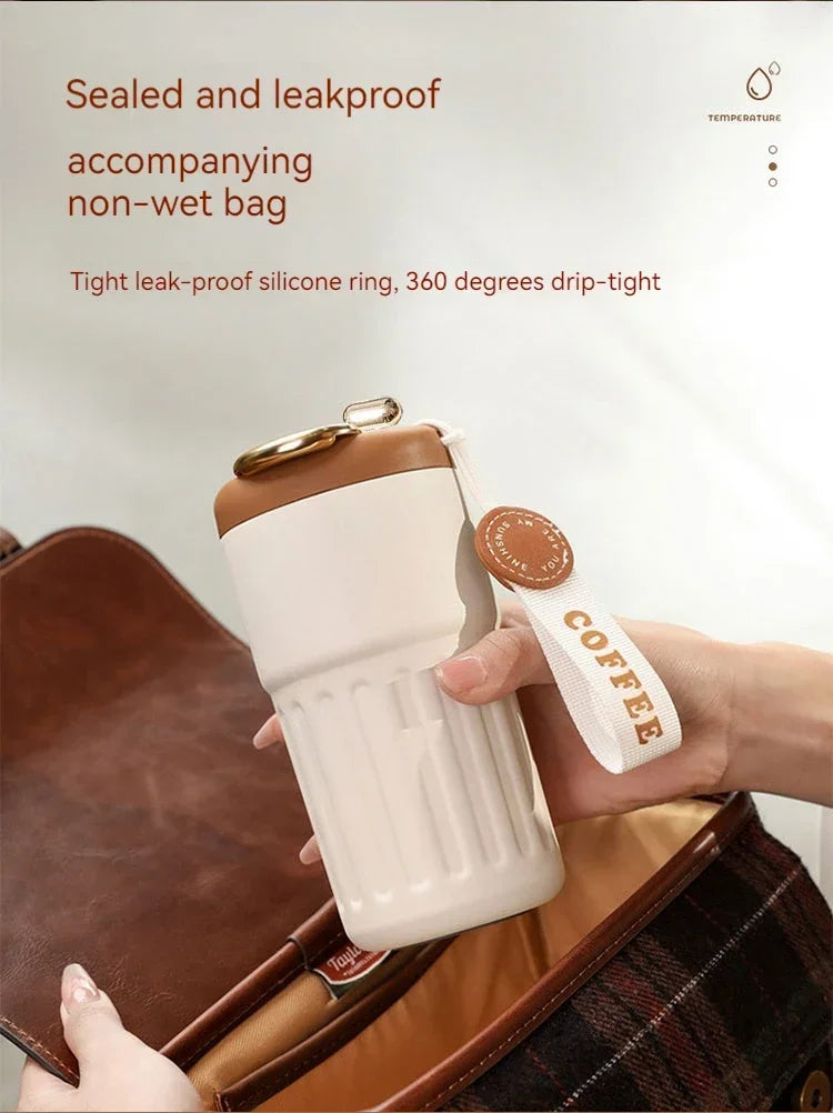 450ML Coffee Cup LED Temperature Stainless Steel Thermo Water Bottle  Display Keep Cold and Heat Thermal Mug Travel Vacuum Flask