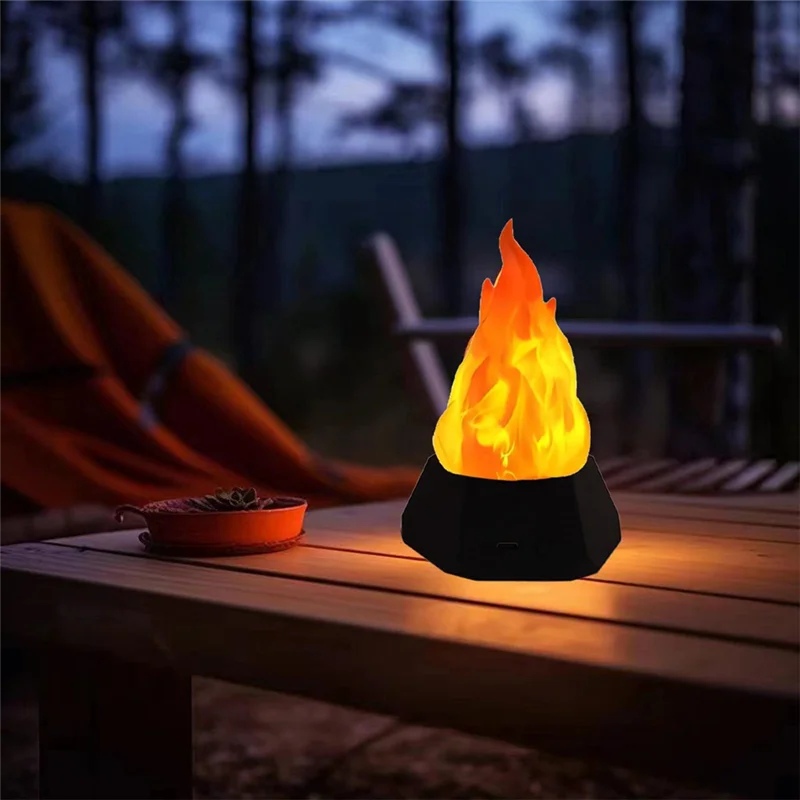 ABFU-LED Simulation Flame Lamp LED Flame Lamp Outdoor Camping Garden Landscape Decoration Lamp Dining Table Decoration