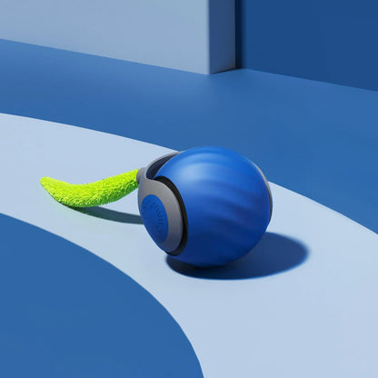 New Cat Interactive Ball Toy Faux Tail Automatic Rolling Ball Rechargeable Smart Pet Electric Toy Dog Cat Training Imitate Mouse