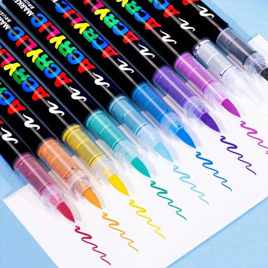 One direct liquid acrylic marker paint brush pen painting stone ceramic glass wood canvas making drawing graffiti coloring pen