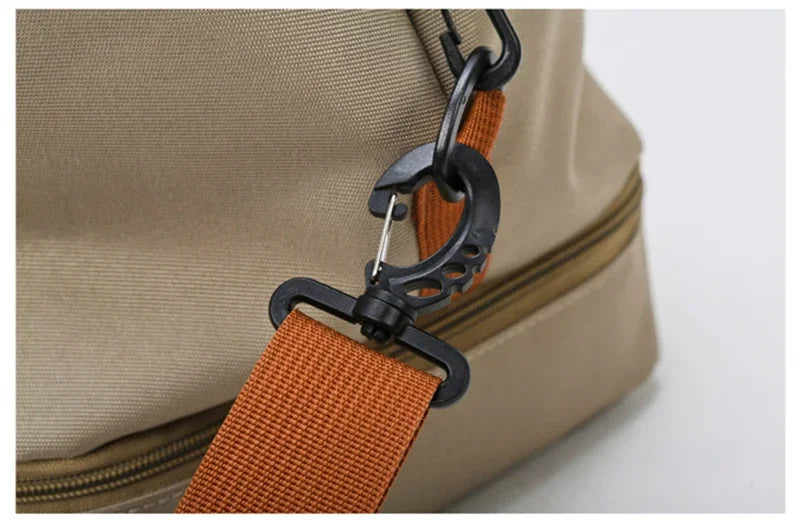 Fitness bag Large capacity Short distance luggage portable fitness bag Travel bag Shoulder handbag Men's sports waterproof bag