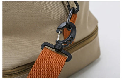 Fitness bag Large capacity Short distance luggage portable fitness bag Travel bag Shoulder handbag Men's sports waterproof bag