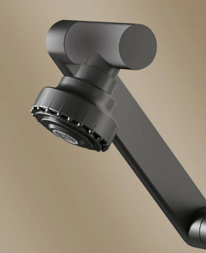 Basin Faucet Bathroom Double Hole Cold and Hot Water Tap Toilet Second Gear Sink 360° Rotating Water Mixing Valve Accessories