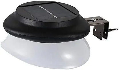 Solar Garden Gutter Lights Outdoor, 9 LED Deck Fence Lights Waterproof for Wall, Deck, Fence, Stair, Step and Yard Decor
