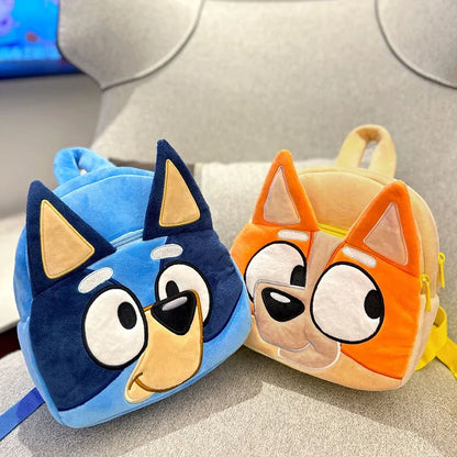 Bluey Anime Backpack Toys Bingo Muffin Cartoon Dog Mini Kindergarten Children School Bag Stuffed Plush Bag Gift For Kids