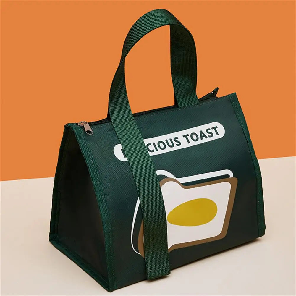 Portable Lunch Bag For Women Thermal Insulated Lunch Box Tote Cooler Handbag Waterproof Bento Pouch Office Food Bags