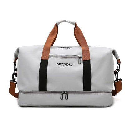 Large Capacity Gym Bag Portable Short Distance Travel Bag Sports Fitness Waterproof Handbag Luggage Storage Bag
