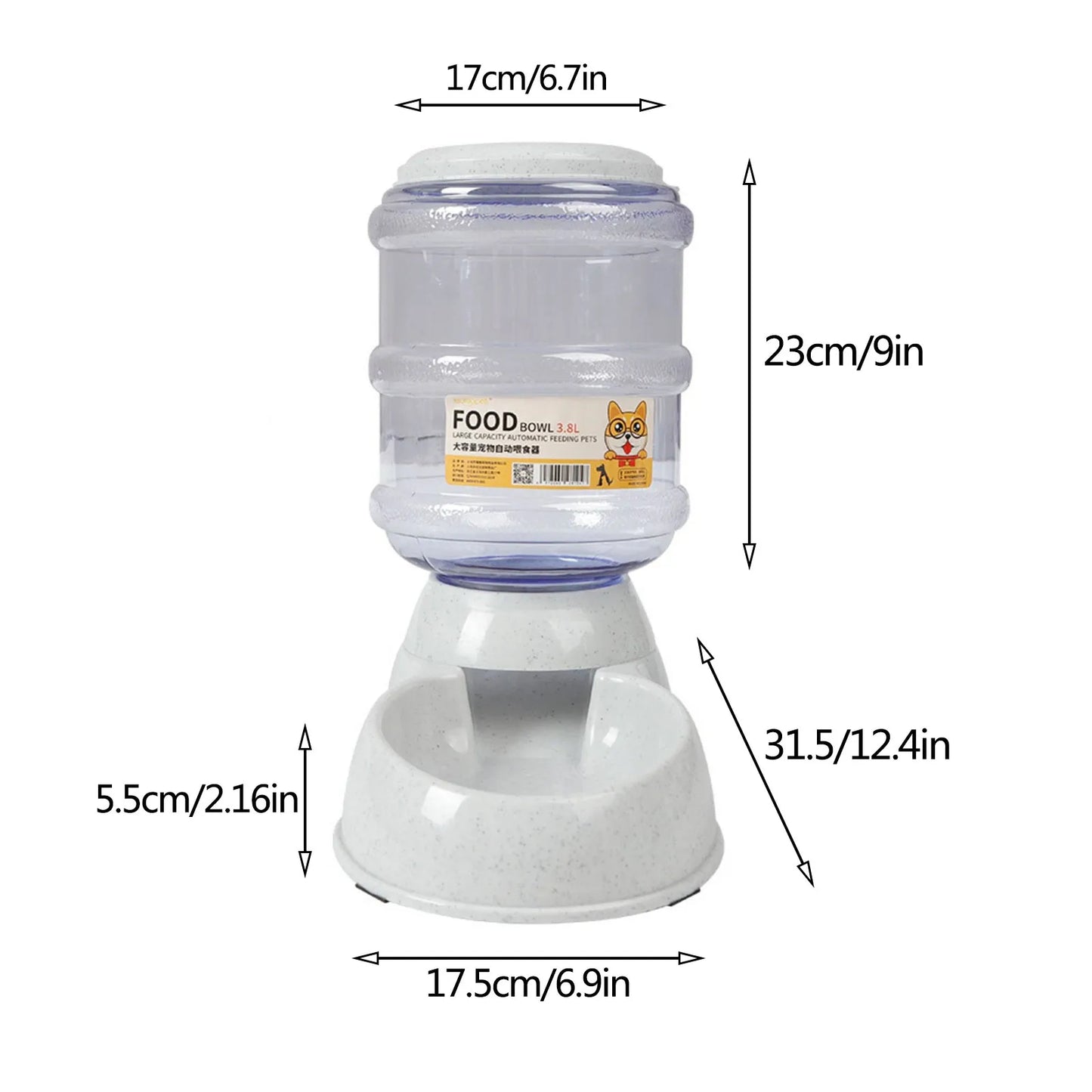 Large Capacity Pet Feeder Bowls Small Dog Food Bowl Automatic Water Dispenser Cat Bowls Pets Feeding Bowls Drink Water Bowl