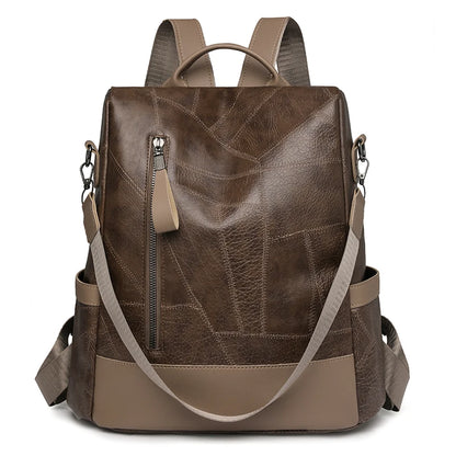 Women's fashionable backpack, shoulder bag, travel multifunctional bag, handbag, handbag, suitable for different scenarios