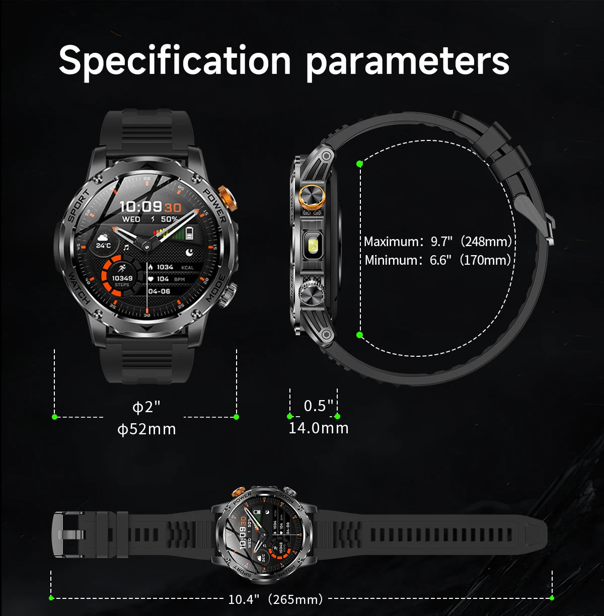 LIGE New 1000mAh Big Battery Smart Watch Men LED Flashlight BT Call IP68 Waterproof Men Watches Spots Smartwatch For Android ios