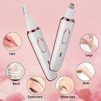 4 In 1 Electric Lady Shaver, Body Hair Removal Epilator, Painless Cordless Trimmer Razor, Gifts For Women