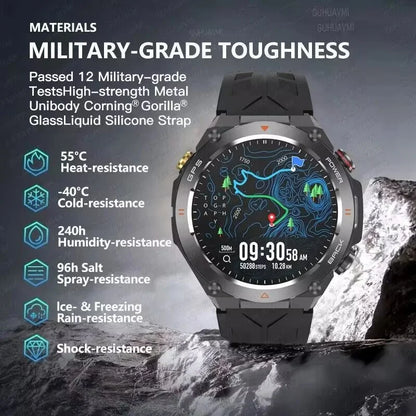 2025 New For Xiaomi GPS Sports Smart Watch Men Waterproof Fitness Trackr Bluetooth call 650Mah Battery Smartwatch Woman Bracelet