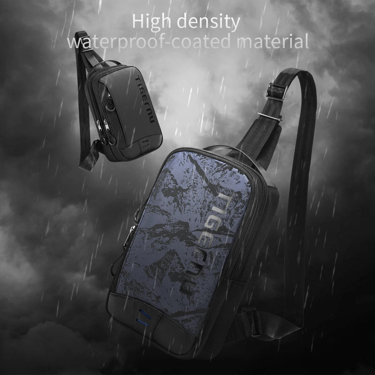 Lifetime Warranty Chest Bag For Men Cool Style Men Shoulder Bag 9.7inch IPad Bag Casual Male Crossbody Bag Lightweigt Mini Bags