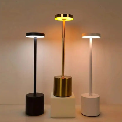 1/2PCS I-shaped Table Lamp Bar Table Lamp Retro Bedside Table Lamp Rechargeable LED Table Lamp with Touch Sensor 3 Colors