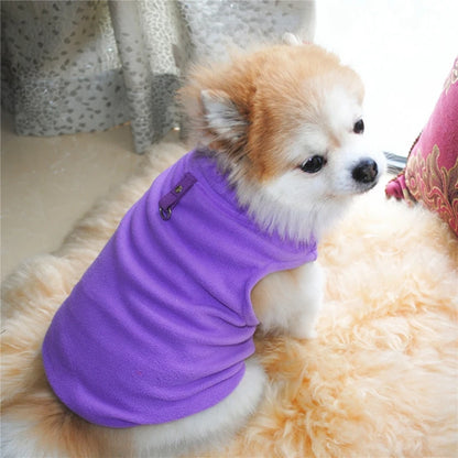 Pet Autumn Winter Warm European American Fleece Vest Costume Dog Cat Coat Waistcoat Puppy Fashion Jacket Breathable Clothes