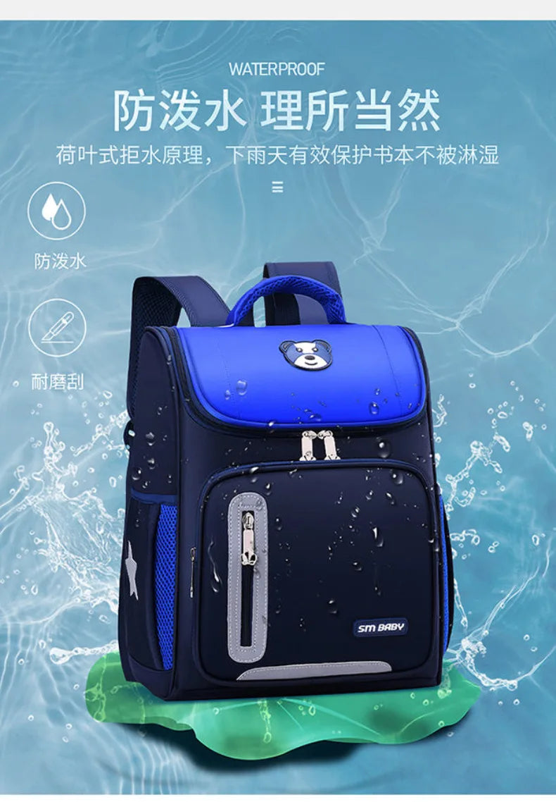 Students Simple Primary School Bags Boys 1-6 Grade Spine Protection Burden Reduction Schoolbag Girls Backpack Unisex Mochila Bag