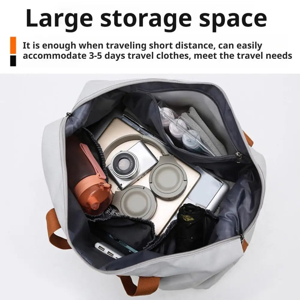 Large Capacity Gym Bag Portable Short Distance Travel Bag Sports Fitness Waterproof Handbag Luggage Storage Bag
