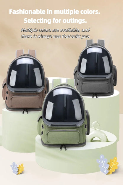 Transparent Pet Carrier Backpack Outdoor Travel Essential for Cats Small Dogs Breathable Design Comfortable Premium Pet Supplies