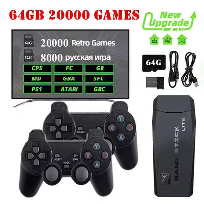 New stylish adult and child M8 home TV game console 2.4G high-definition HDMI USB wireless dual P 520 games