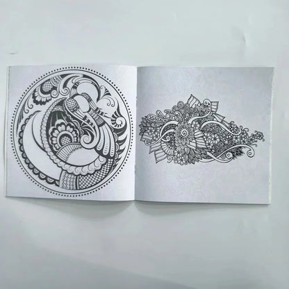 1PCS 24 Pages Mandalas Flower Coloring Book For Children Adult Graffiti Drawing Coloring Book Set Art School Supplies