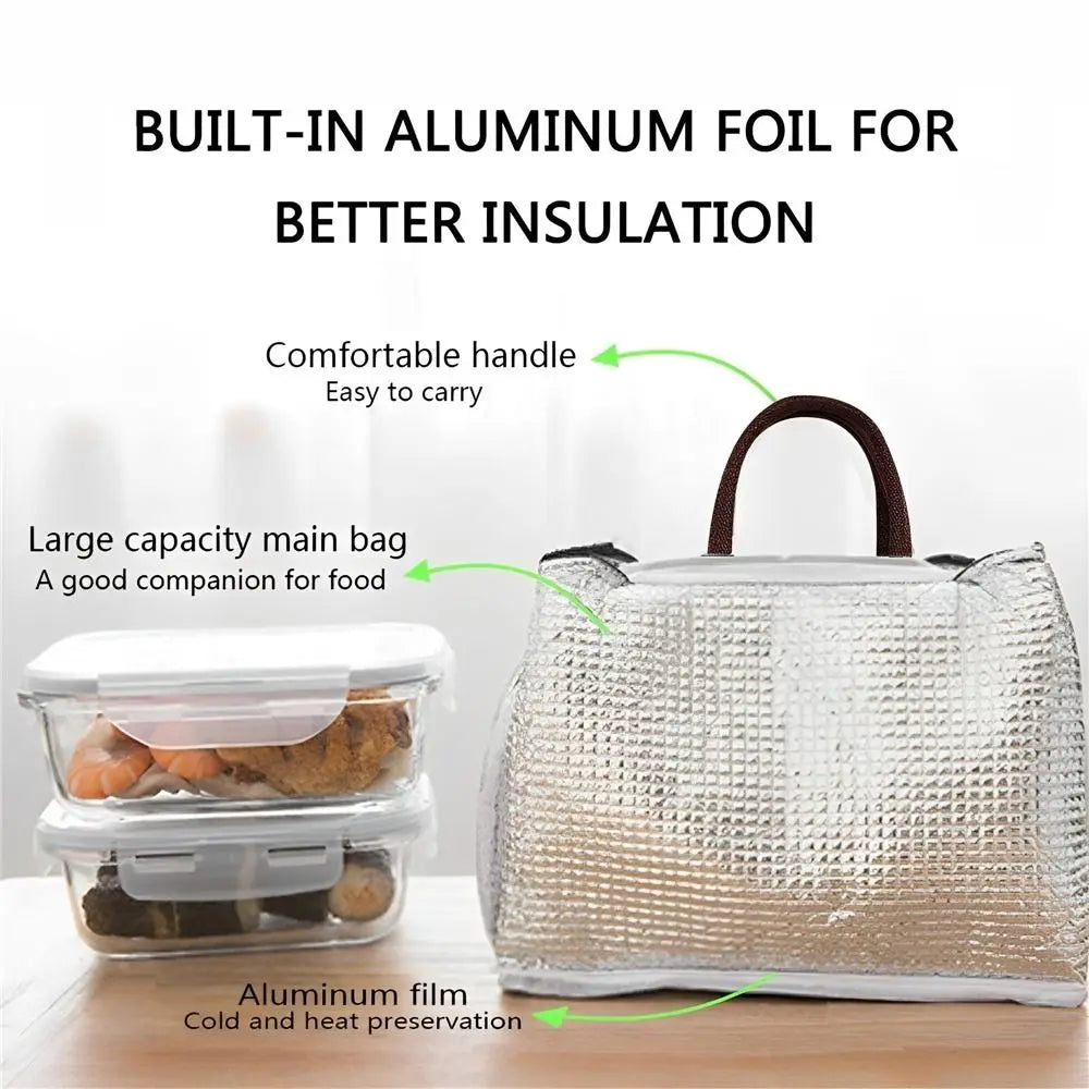Reusable Lunch Bag for Women Large Capacity Small Insulated Cooler Lunch Container Leakproof Lunch Tote Bags