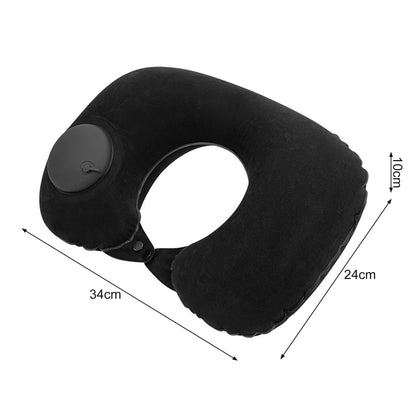 U-shaped Neck Pillow Inflatable Fatigue Relief Travel Pillow Flight Headrest Sleep U-shaped Cushion for Plane