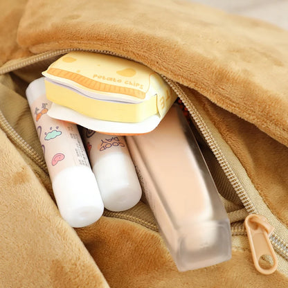 Simulation Insect Backpack Plush Toys Beetle Soft Stuffed Cartoon Watermelon Worm Animal Toy Creative Gift for Children Kids