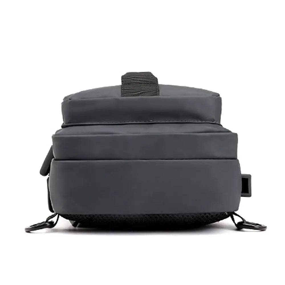Anti-theft Chest Shoulder Bag Men's Sling Crossbody Bag Messenger Backpack USB Port Bag
