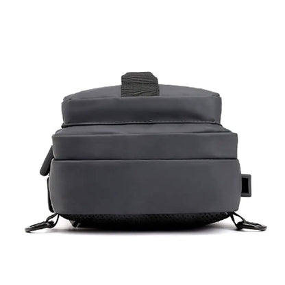 Anti-theft Chest Shoulder Bag Men's Sling Crossbody Bag Messenger Backpack USB Port Bag
