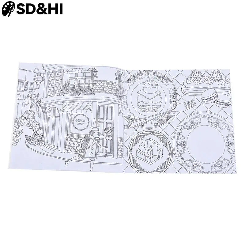 Coloring Book For Children Adult Relieve Stress Kill Time Painting Art Book Anti-Stress Magic Forest Fantasy Dream Wonderland