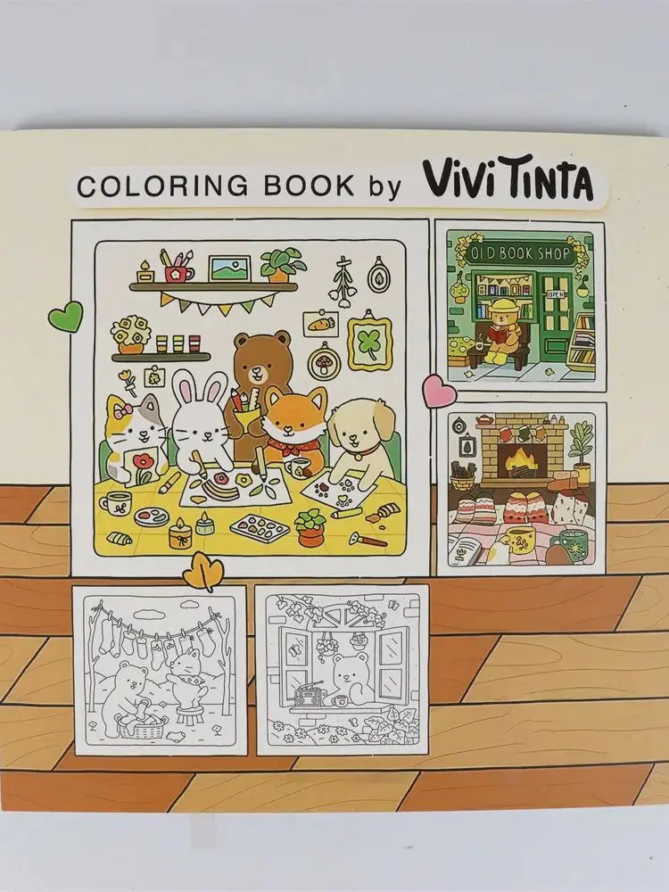 Coloring Book For Adults And Teens Halloween Theme Featuring Adorable Creepy Creatures In Cozy Moments For Relaxation Gift