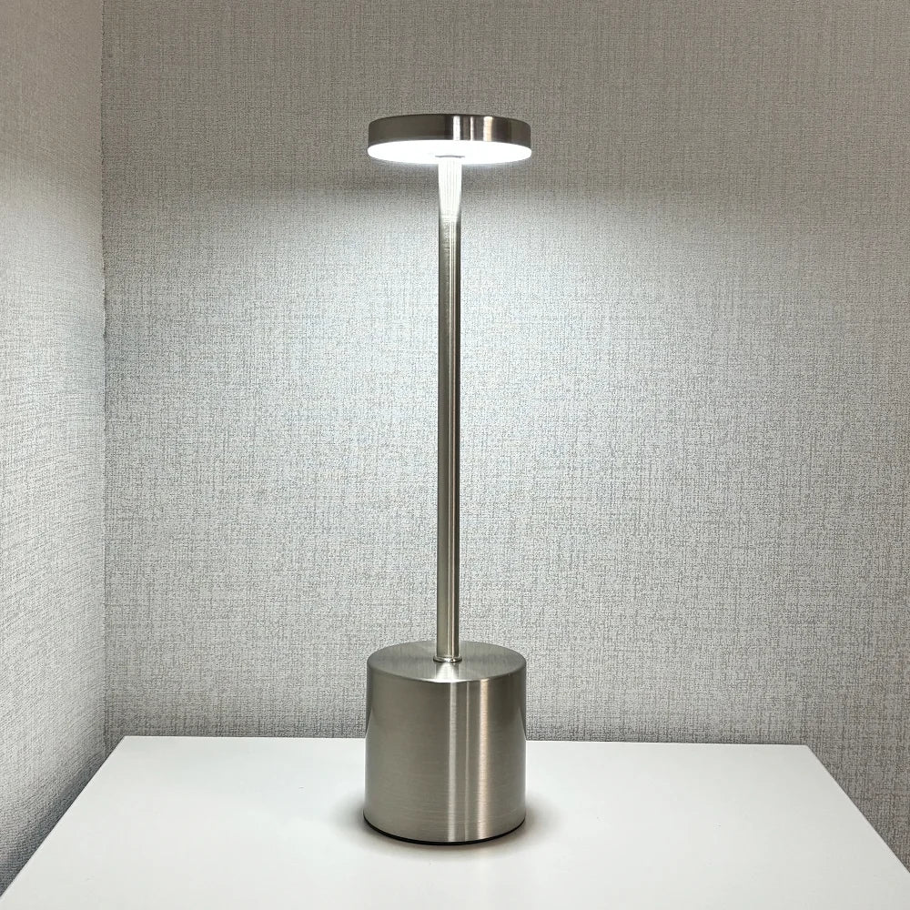 Simple Touch Led Table Light Rechargeable Desk Lamp 3 Color Bedside Creative Ambient Light Room Restaurant Bar Decor Night Light